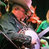 Jereme Brown with Po' Ramblin' Boys and The First Ladies of Bluegrass at The Pour House (9/24/19) - photo by Frank Baker