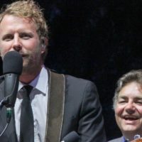 Dierks Bentley joins the Del McCoury Band for Delebration at the 2019 Wide Open Bluegrass - photo by Frank Baker