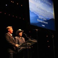 The Gibson Brothers present at the 2019 IBMA Awards Show - photo by Frank Baker