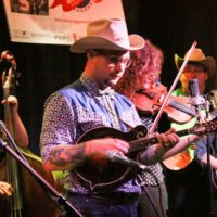 C.J. Lewandowski with Po' Ramblin' Boys and The First Ladies of Bluegrass at The Pour House (9/24/19) - photo by Frank Baker