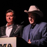 The Gibson Brothers at the 2019 IBMA Industry Awards - photo by Frank Baker