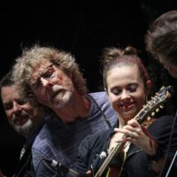 Sierra Hull joins Sam Bush and the Del McCoury Band for Delebration at the 2019 Wide Open Bluegrass - photo by Frank Baker