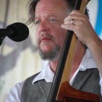 Dan Eubanks with Special Consensus at the 2019 Delaware Valley Bluegrass Festival - photo by Frank Baker