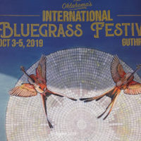 Jette Summers logo art at the 2019 Oklahoma International Bluegrass Festival - photo © Pamm Tucker