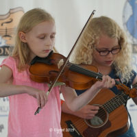 Youth competition at the 2019 Oklahoma International Bluegrass Festival - photo © Pamm Tucker