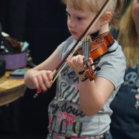 McKenna Peterson at the 2019 Oklahoma State Fiddling & Picking Contest - photo © Pamm Tucker