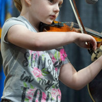 McKenna Peterson at the 2019 Oklahoma State Fiddling & Picking Contest - photo © Pamm Tucker