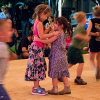 Dance tent at Wide Open Bluegrass 2019 - photo © Tara Linhardt