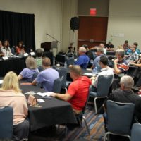 Co-writing seminar at World of Bluegrass 2019 - photo by Frank Baker