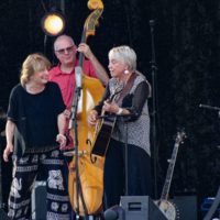 Alice Gerrard, Jon Weisberger, Laurie Lewis, and Marcy Marxer at the Hazel & Alice Tribute at the Red Hat for Wide Open Bluegrass 2019 - photo by Frank Baker