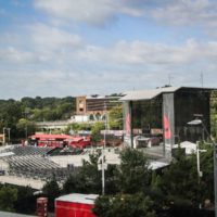 Red Hat Amphitheater awaits Wide Open Bluegrass 2019 - photo by Frank Baker