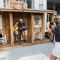 Pickin' Porch photo opp at Wide Open Bluegrass 2019 - photo © Tara Linhardt