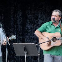 The Ringers sound check at Wide Open Bluegrass 2019 - photo © Tara Linhardt