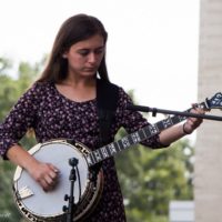 Maria MacArthur on the Youth Stage at Wide Open Bluegrass 2019 - photo © Tara Linhardt