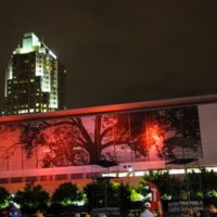 Raleigh Convention Center viewed from the Red Hat during World of Bluegrass 2019 - photo by Frank Baker