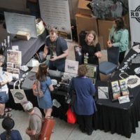 Rounder Records booth during Wide Open Bluegrass 2019 - photo by Frank Baker