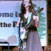 Sarah Osborne McCombie of Chatham Rabbits at the 2019 4-H benefit at Millstone 4-H Camp in Ellerbee, NC - photo by Gary Hatley