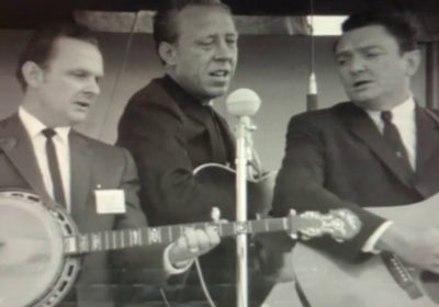 Ralph Stanley, George Shuffler, and Carter Stanley