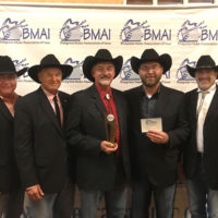Spring Street with their 2019 Album of the Year award from the BMAI
