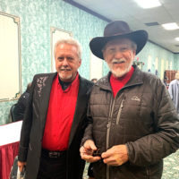 Ben Greene and Doyle Lawson at the 2019 Bluegrass Christmas in the Smokies - photo by Melanie Wilson