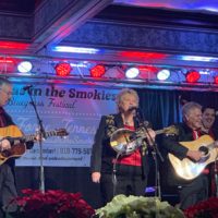 Lorraine Jordan & Carolina Road at the 2019 Bluegrass Christmas in the Smokies - photo by Melanie Wilson
