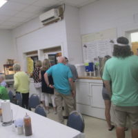 A clean and accommodating kitchen and dining area at the Snow Hill Bluegrass Jamboree - photo by Audie Finnell