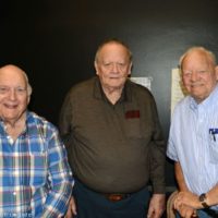 Jack Bethune, Hoydt Drury, and Dan Dubberly at the  Woodbine Opry, Friday night jam (January 10, 2020) - photo © Bill Warren