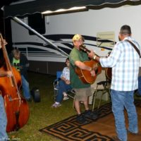 Jamming in the campground at the 2020 Yeehaw Music Festival - photo © Bill Warren