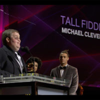 Michael Cleveland accepts his 2020 Grammy award for Best Bluegrass Album