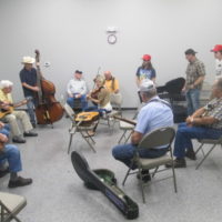 Fiddle clinic featuring Eryca Michaud at the Snow Hill Bluegrass Jamboree - photo by Audie Finnell