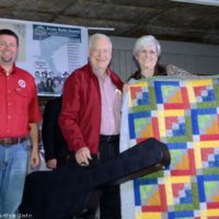 Norman and Judy Adams are honored at the Spring 2020 Palatka Bluegrass Festival - photo © Bill Warren
