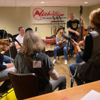 Jamming in the Nechville suite at Wintergrass 2020