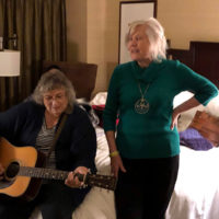 Ginger Boatwright and Betty Hartford at Wintergrass 2020