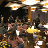 Youth Orchestra rehearsal at Wintergrass 2020