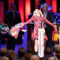 Rhonda Vincent celebrates being invited to join the Grand Ole Opry (2/28/20) - photo courtesy of Grand Ole Opry