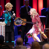 Rhonda Vincent celebrates being invited to join the Grand Ole Opry (2/28/20) - photo courtesy of Grand Ole Opry