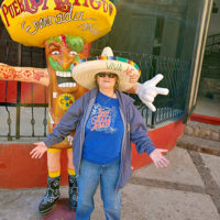 Lorraine Jordan enjoying the sights in Ensenada, Mexico