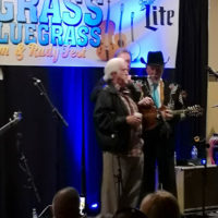 J.D. Crowe addresses the audience at Bluegrass in the Bluegrass in Lexington, KY