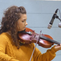 Second Place Fiddle: Natalie Ingram at the 2020 Star Fiddlers Convention - photo by Sandy Hatley