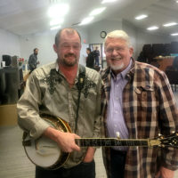 Brian Blaylock and Marc Pruett backstage at the 2nd annual Steve Sutton Memorial Concert (3/8/20)