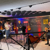 Pre-show soundcheck for Nick Chandler & Delivered virtual album release concert at Bluegrass Music TV (8/8/20)