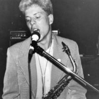 Ray Cardwell playing at Club Lingerie, Hollywood, California 1983
