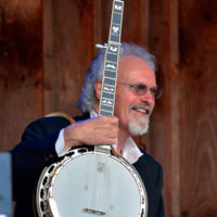 Terry Baucom with his signature model Deering banjo