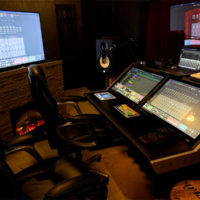 Control room in the new Brewgrass Entertainment Studio - photo by Alyssa Brewer