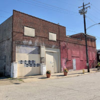 Current state of the King Records building in the Evanston section of Cincinnati