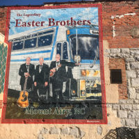 Finished Easter Brothers mural in Mount Airy, NC (April 16, 2021)