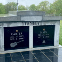 Burial site of Carter and Mary Stanley - photo by Tayloe Emery