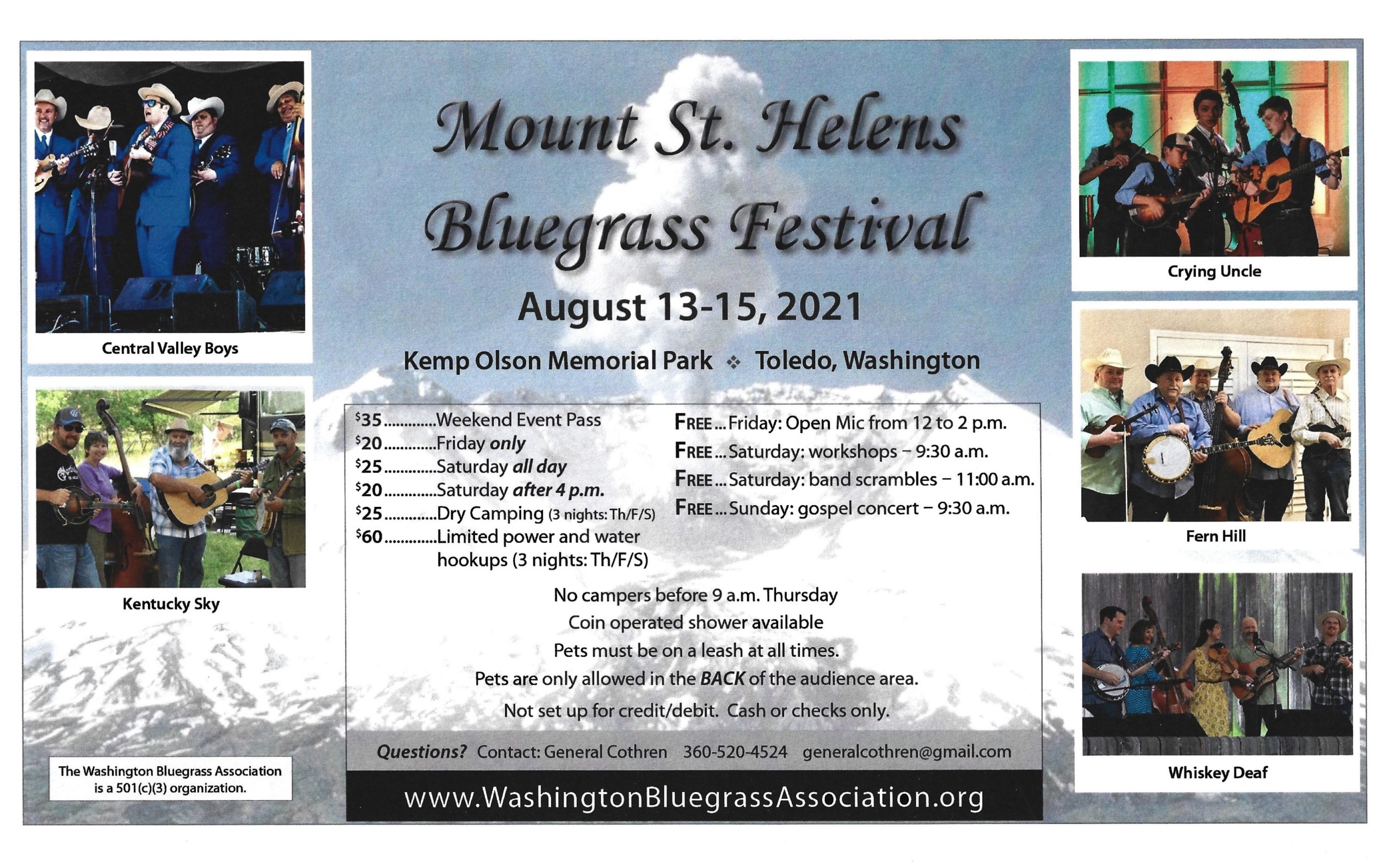 Mt. St. Helens Bluegrass Festival Bluegrass Today