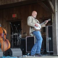 Sammy Shelor with Lonesome River Band at the Spring 2021 Gettysburg Bluegrass Festival - photo by Frank Baker