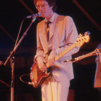 Nick Forster with Hot Rize at the Dis Orangis festival, May 10, 1980 - photo by Charley Sifaqui